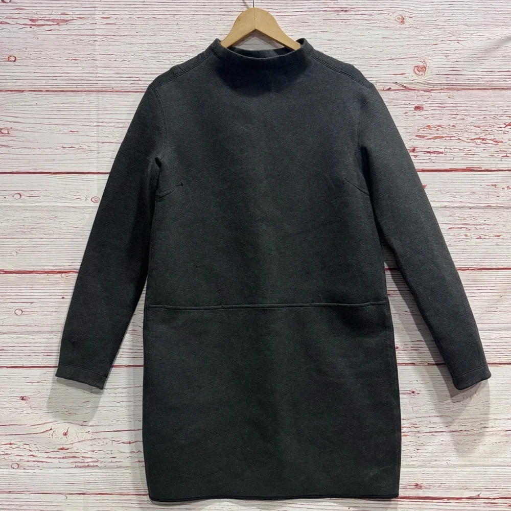 Lululemon City Bound Dress in Heathered Black Sz 6